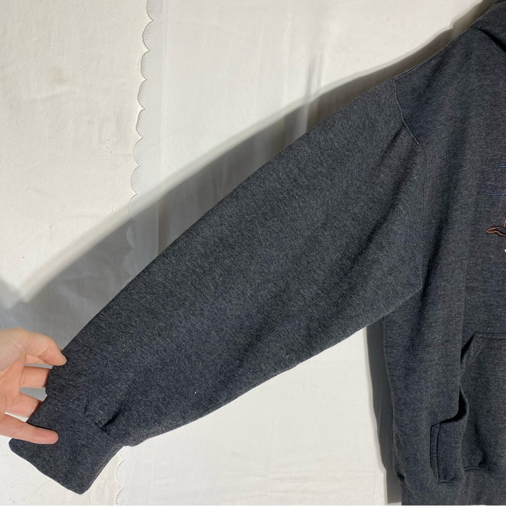 Vintage Northern Lifestyles Canada Grey Embroidered Jasper Canada Hoodie XL - Picture 12 of 16